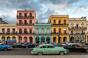 colorful havana buildings