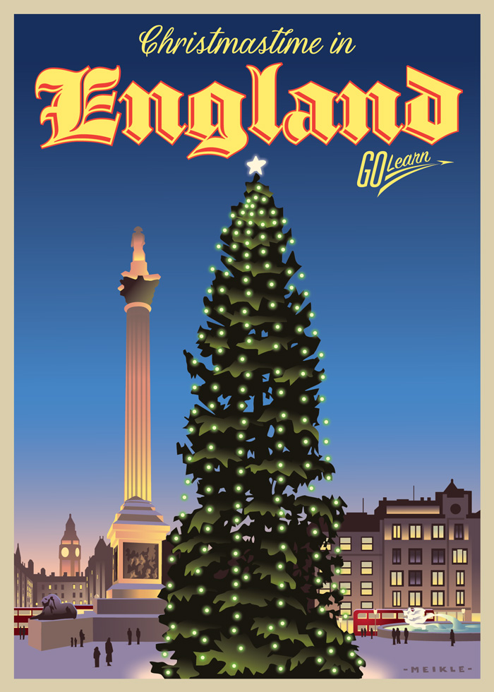 Christmastime in England: A Very English Christmas Go Learn poster