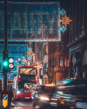London Christmas Scene