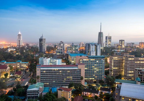 Night view of Nairobi