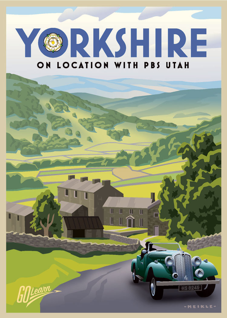 Yorkshire on location with PBS Utah Go Learn poster