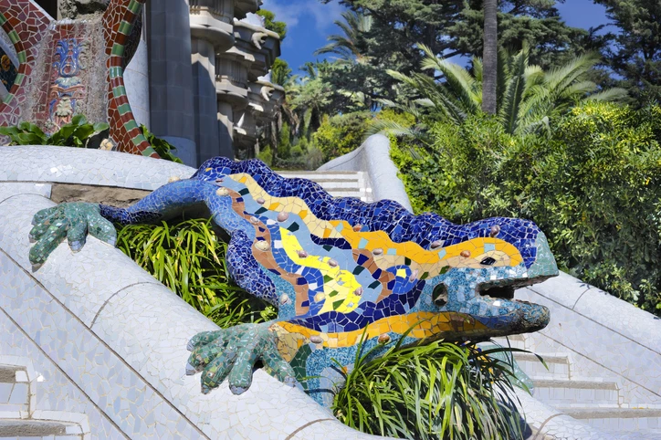 Dragon statue at Parc Guell