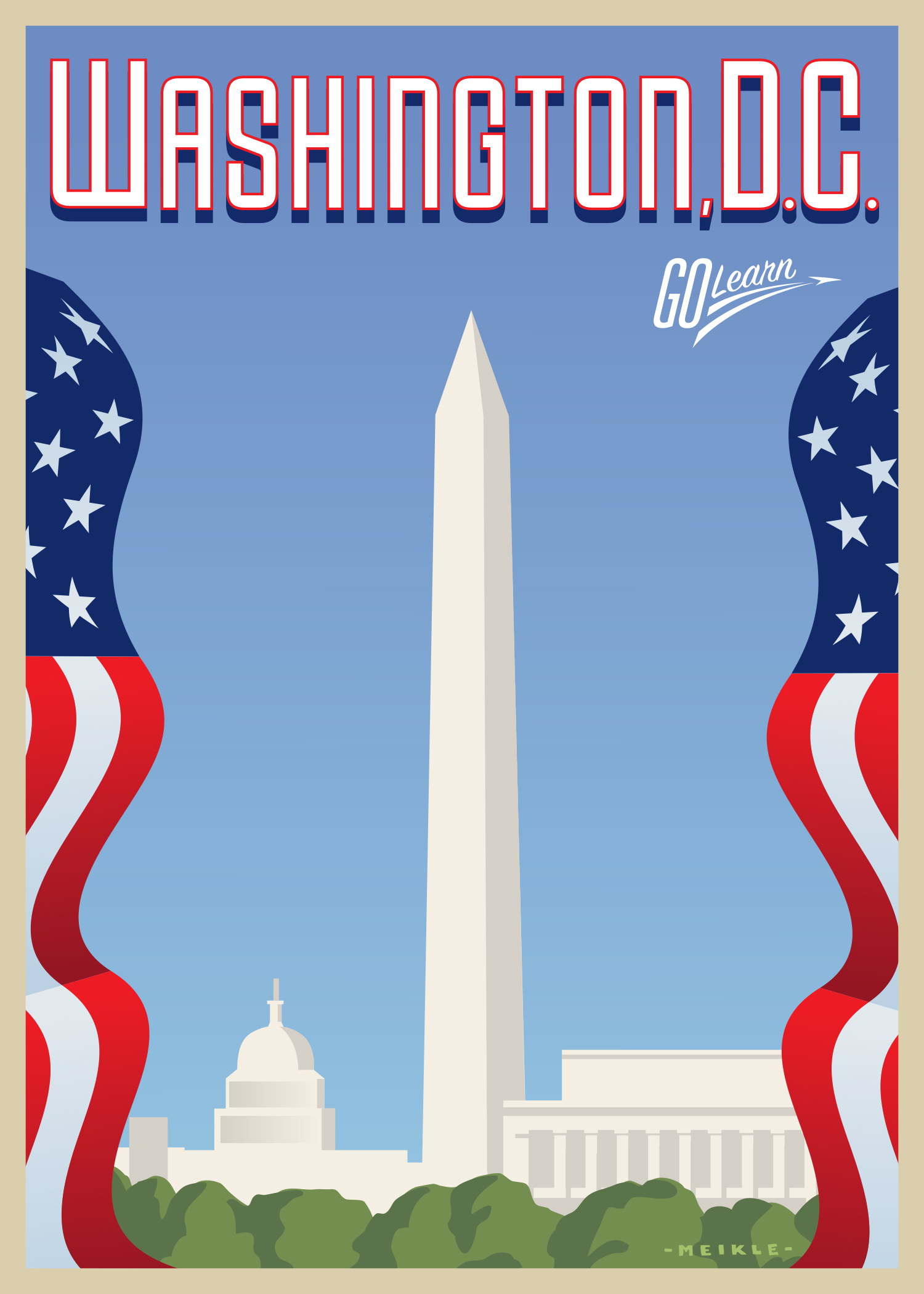 Washington D.C. Go Learn poster