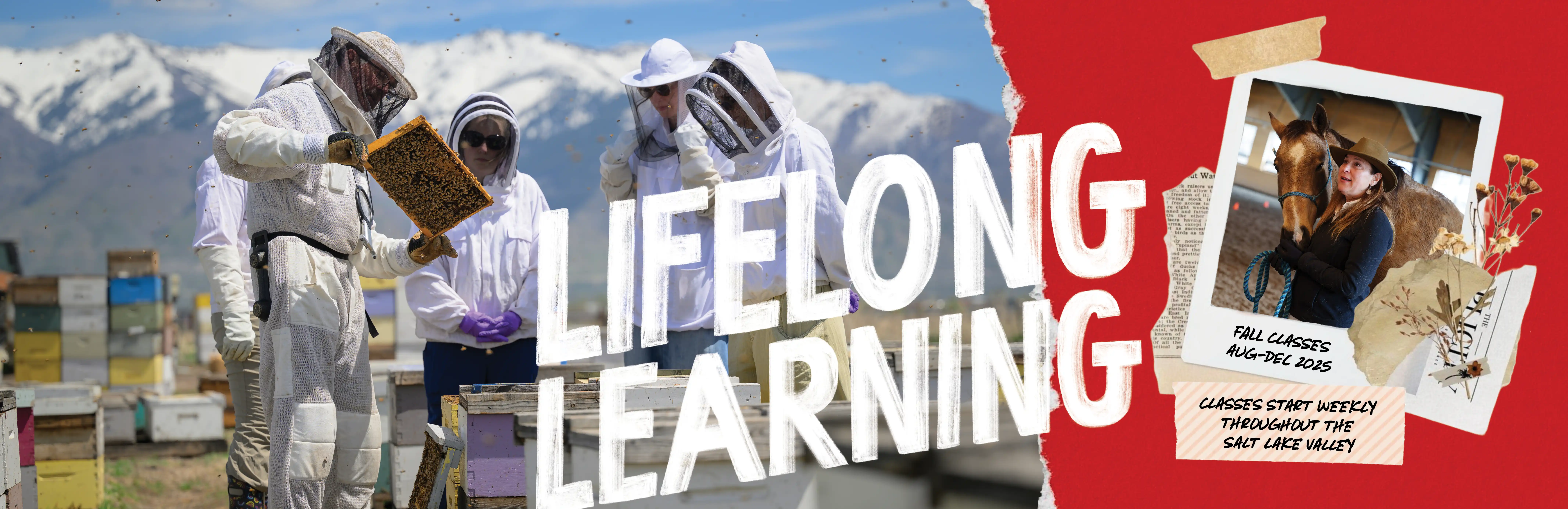 Lifelong Learning Fall Classes from August to December 2025. Classes start weekly throughout the Salt Lake Valley