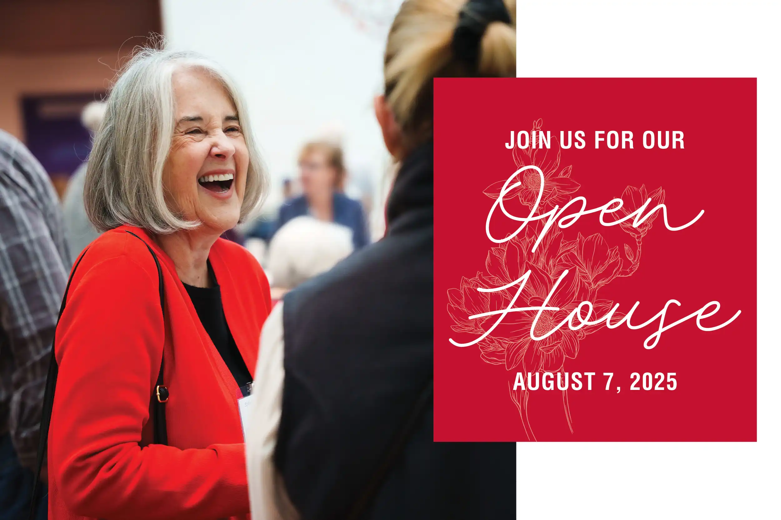 Osher open house banner that says 'Join us for our open house on Aug 7, 2025