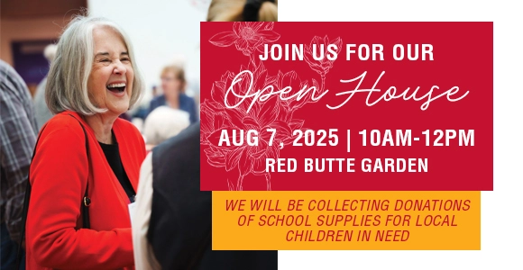 Osher open house banner that says 'Join us for our open house on Aug 7, 2025