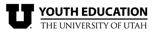 youth education logo black